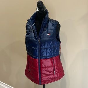 Tommy Hilfiger Women Zip Sleeveless Vest Puffer Jacket Top Size XL